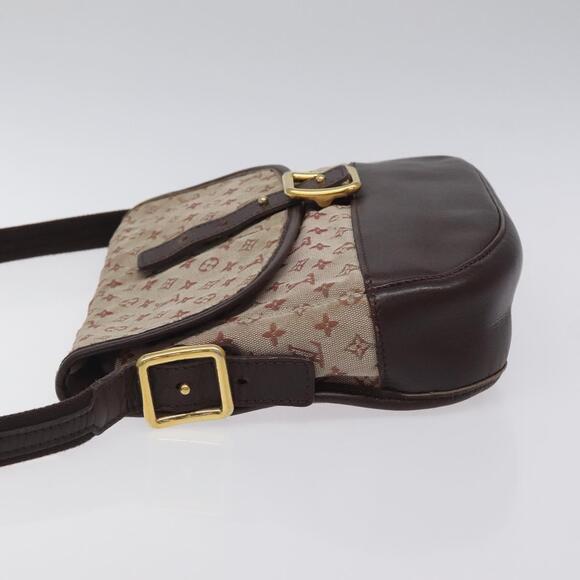 LOUIS VUITTON Monogram Mini Belanger Shoulder Bag Red Ｍ92171 M92171 - Picture 5 of 13